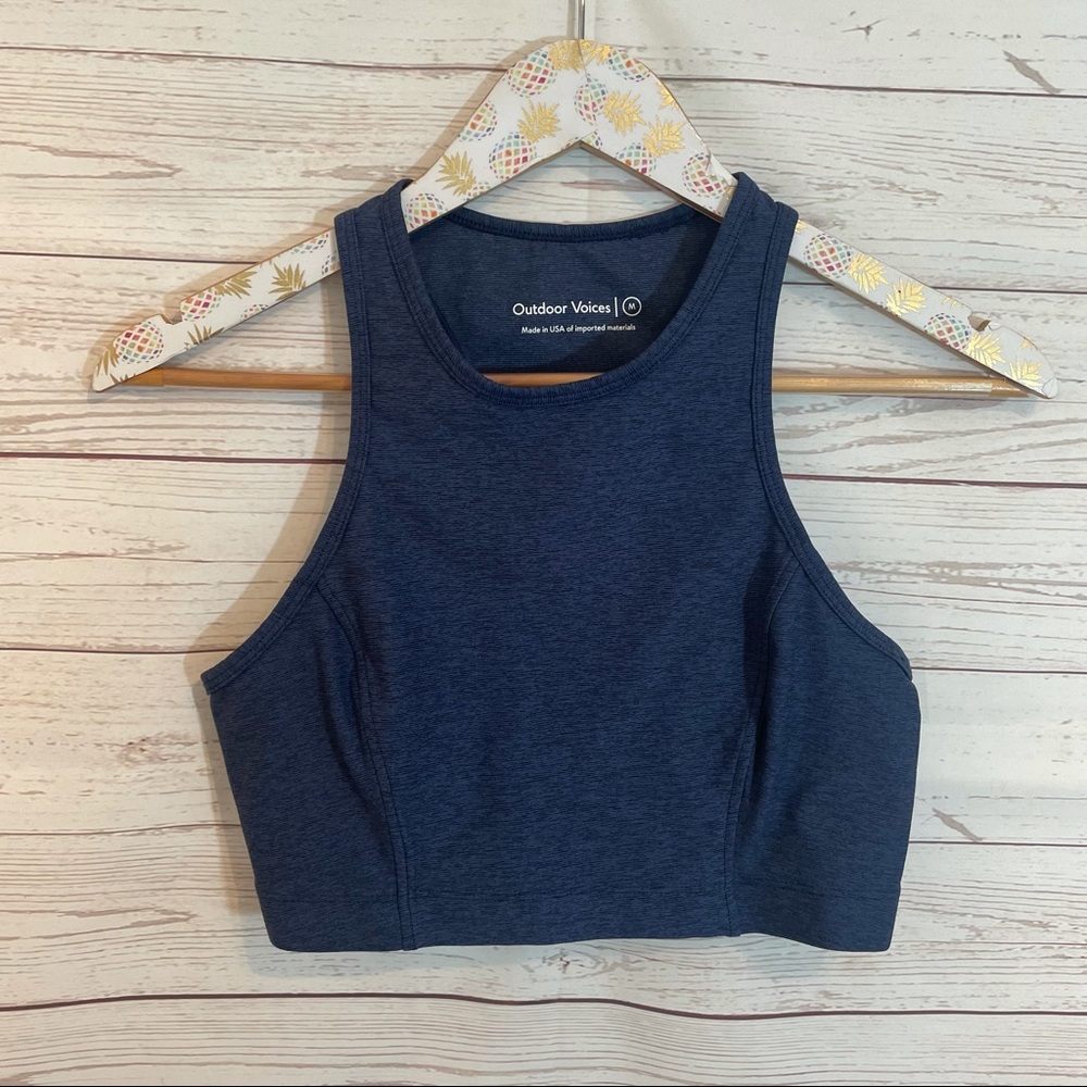 Outdoor Voices Athena Navy Crop Top - Picture 2 of 4